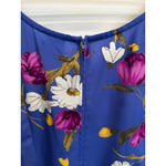 Women's Studio C Blue Floral Sleeveless Dress Plus 2X Photo 4