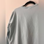 FILA  Vintage Pullover Crewneck Sweatshirt Baby Blue Pockets Unisex Sz S Photo 5