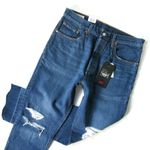 Levi's NWT 501 Original in Bottom Line Cut-off Hem High Rise Straight Jeans 32 Photo 1