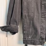 ZARA Women’s Black Denim 100% Cotton Jacket Belted Long Sleeves Small Photo 4