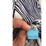 J. McLaughlin  Blue and White Daisy Cotton Popover Tunic Top Sz. S Photo 6