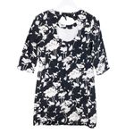 Kate Spade Florence Broadhurst Dorothy Shift Dress Black & White Floral Silk 00 Photo 3