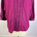 Anthropologie Pilcro Plum Dolan Sleeve Top Photo 3