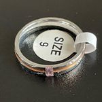 4mm pink crystal Love You woman ring size 9 Photo 1