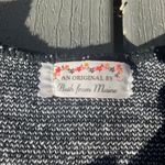 Handmade Black and white fair isle winter scenery Christmas sweater, hand knit pullover Photo 7