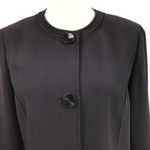 Lafayette 148 New York Women’s Black Blazer Size 8 Cropped Sleeves Career Photo 1