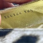 Stella McCartney  Satin Leopard Print Wedges Size 36.5 6 Photo 6