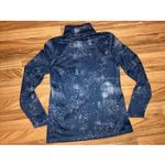 The North Face  Women's Large Dri-fit Pullover 1/4 Zip Snow Print EUC Photo 3