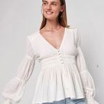 Faherty Colette Organic Cotton Top Size Medium NWT Photo 0