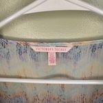 Victoria's Secret Pink White & Blue Sheer Short Robe Batwing XS Flowy Lingerie Photo 2