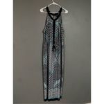 Enfocus Studio  Dress Black Turquoise Sleeveless Geometric Boho Dress 18W Photo 1