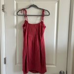 Aritzia Wilfred Fable Linen Dress Pink Size 12 Photo 11