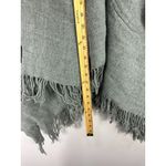 Fraas Gray Fringe Shawl Wrap Poncho Boho Minimalist Cozy Cottagecore Preppy Chic Photo 5