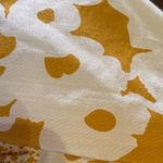 Trina Turk  bubble hem‎ skirt White Yellow gold  floral cotton silk blend mini 2 Photo 4