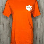 Hanes NWT Clemson Tigers Orange Scenic Back‎ Design Unisex Short Sleeve T-Shirt Photo 0