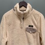 L.L.Bean Hi-Pile Fleece Pullover Off White M Photo 3