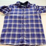 LL Bean Fleece Lined Flannel Purple Plaid Shirt‎ Jacket Shacket MEDIUM Photo 7
