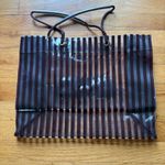 Henri Bendel  Clear Centennial Brown Stripes Tote Photo 2