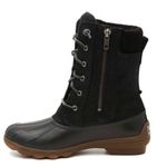 Sperry Syren Misty Tall Lace Up Rain Duck Boot Black Photo 31