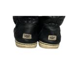 UGG Womens  Shoes Croft Fur Boot High Top Lace Up Sneakers Black Leather Size 5.5 Photo 6