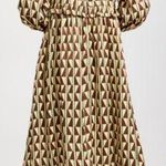 New KITRI Savannah Chocolate Tile Midi Dress sz US 2 Photo 1