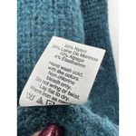 Madewell Sweater Womens Wafflestitch Turtleneck Wool Alpaca Blue Size Medium Photo 3