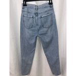 PacSun  Ultra High Rise Slim Cropped Jeans Womens 24 Blue Denim Cotton Button Fly Photo 3