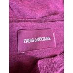 Zadig & Voltaire  100% Wool Red Studded Beaded Long Sleeve Sweater Shirt Top S Photo 3
