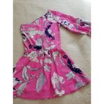 Yumi Kim Eastern Garden Pink Floral One Shoulder Mini Dress Women’s Size XS Photo 5