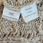 Free People Women’s Open-Knit Cotton Cable Cardigan Top Neutral Beige Size M Photo 7