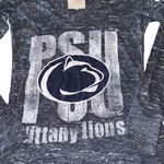 Pressbox Penn State Nittany Lions Striped V-Neck Shirt Heathered Navy Medium Pre Owned Photo 1