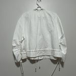 Maeve Anthropologie  NWT White Beach Parachute Bomber Jacket Size Medium‎ Photo 7