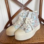 Converse NWOB All Star lift platform marbled high top sneakers Photo 7