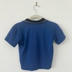 Vintage Jordin Quarter Zip Blue Collared Tee Photo 1