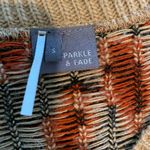 Sparkle & Fade Rust Leopard Print V-Neck Sweater S  Photo 6