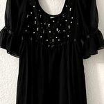 NWOT Pearl by Georgina Chapman Baby Doll Dress Black Size 2 Photo 0