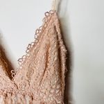 Tobi  Pink Lace Deep V Dress Sz Small Wedding Guest Shower Photo 6