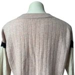 Madewell  Striped Bowden Henley Sweater in Coziest Yarn, Sz XS Photo 9