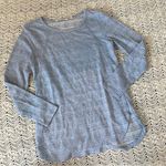 Soft Surroundings  Striped Cotton Long Sleeve Shirt Blue (XSmall) casual simple Photo 0