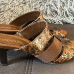 Aerosoles Brown Strappy Mules Size 9 Photo 3