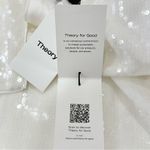 Theory  Sequin T-Shirt Mini Dress Oversized White Small Chic Holiday Bridal Party Photo 11