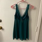 Auden Sheer Teal Satin Unlined Babydoll M Lingerie Coquette Girl Fairycore Pinup Green Size M Photo 2