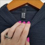 𝅺euc Wolford merino textured long sleeve mock neck Gray Size M Photo 3