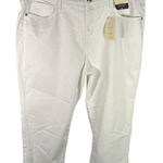 st. john's bay  White Capri Pants Women's‎ Size 16 Mid Rise Stretch Summer New Photo 0