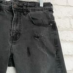 Cotton On  Black Distressed Crop Slim Leg Jeans 28 Photo 1