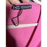 ZARA Blouse Womens Designer Cropped Short Sleeve V Neck Ladies Pullover Large Photo 2