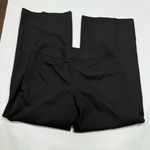 Ann Taylor  LOFT Laura High Rise Wide Leg Linen Blend Black Trouser Pant Size 8 Photo 4