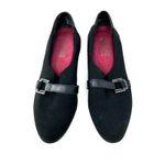 Munro  Size 8.5 Shoes‎ Black 2" Wedge Heel Leather Buckle Formal Business Work Photo 1