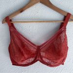 Simone Perele Comete Lace Sheer Full Cup Bra Sz 36G Orange Photo 1