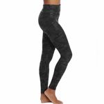 Spanx  Faux Leather Camo Legging In Black Women’s Nylon Size XS Photo 2